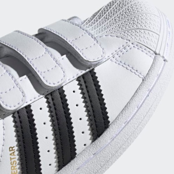 NEW Kids Youth Superstar Velcro Sneakers Shoes - Picture 9 of 16
